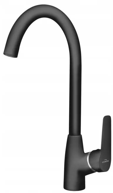 Invena Corso, stojanková drezová batéria s otočným ramenom, čierna, BZ-81-L04-X