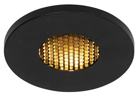 Moderné zapustené bodové svetlo čierne IP54 - Shed Honey