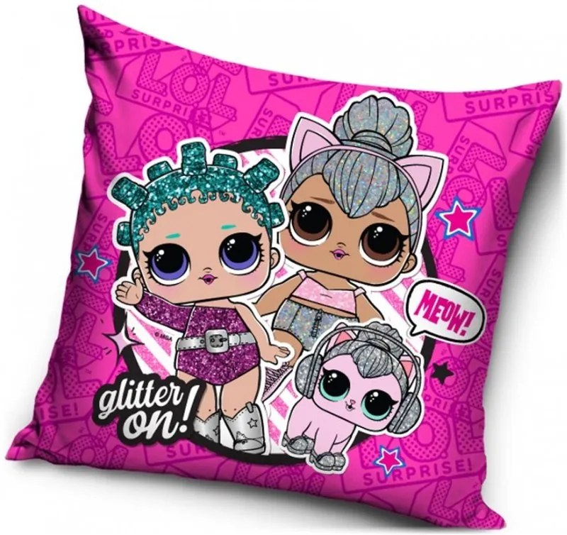 Vankúš L.O.L. Surprise - motív Glitter On - 40 x 40 cm