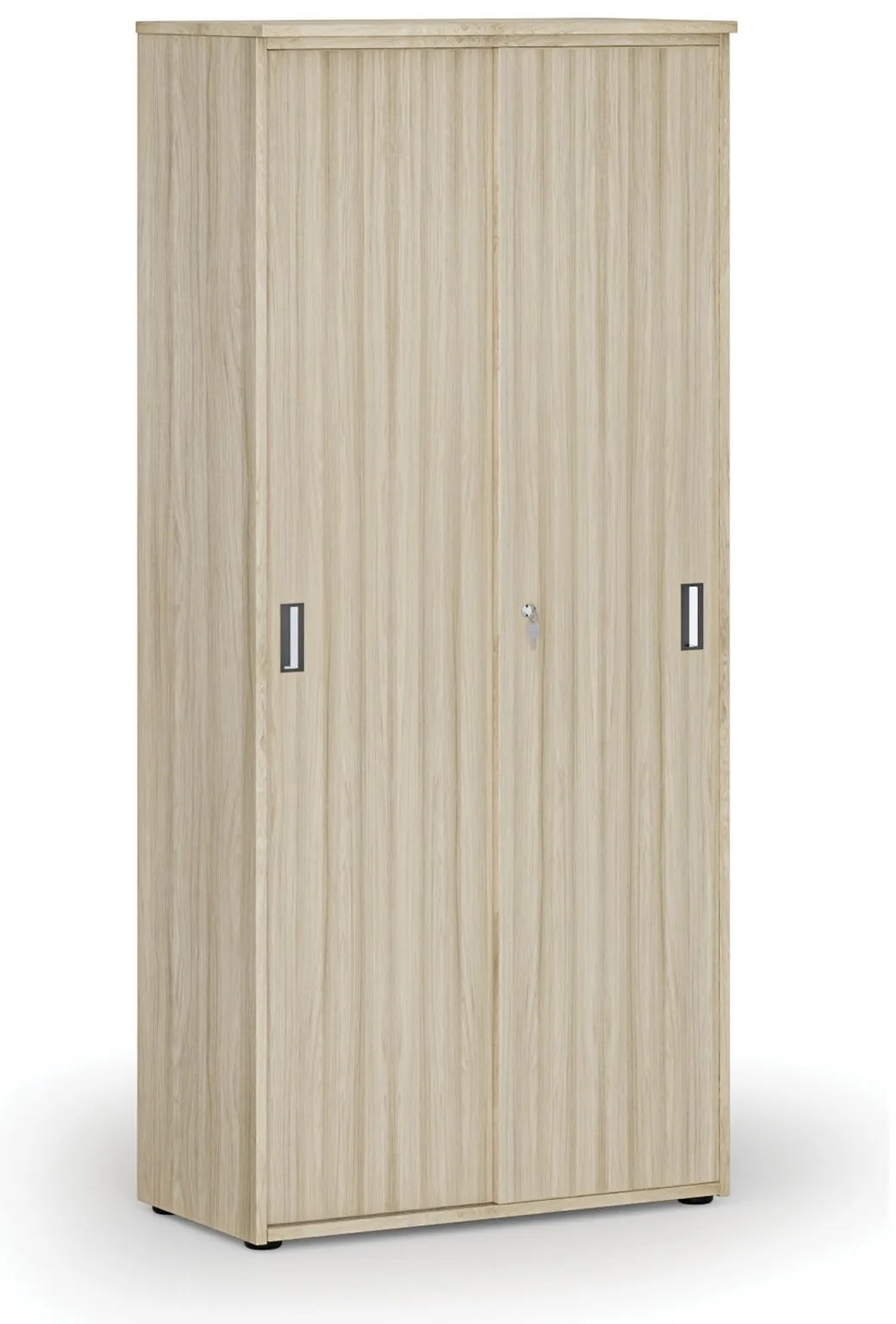 Skriňa so zasúvacími dverami PRIMO WOOD, 800 x 420 x 1781 mm, dub prírodný