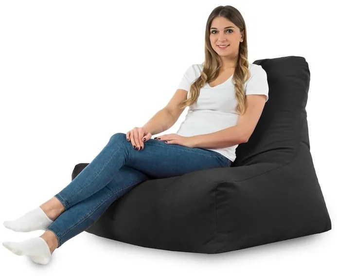 Sedací vak Bali Plyš Farba: Čierny