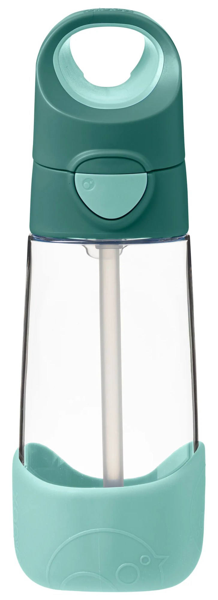 Fľaša na pitie so slamkou 450 ml - emerald forest