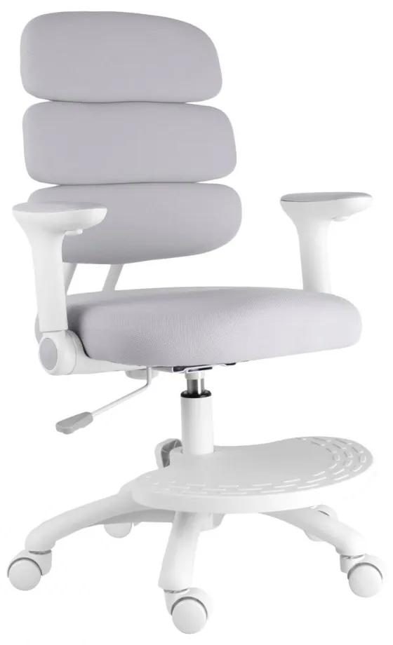 Detská rastúca stolička Neoseat KIDDY THREE — látka, sivá