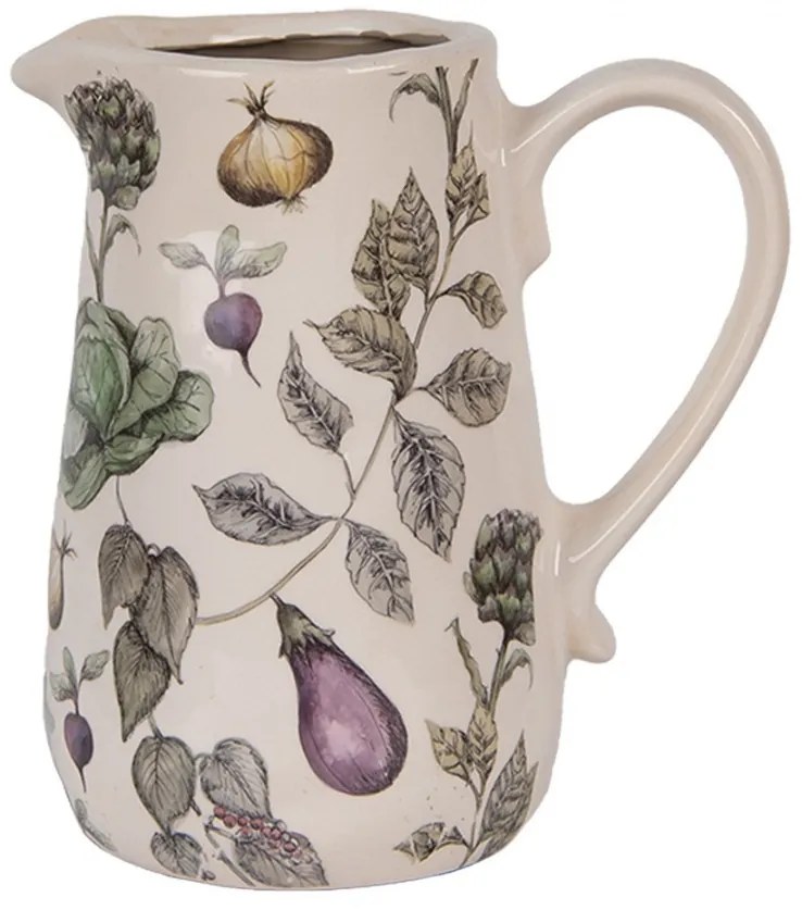 Keramický dekoračný džbán The Kitchen Garden M - 16*12*18 cm