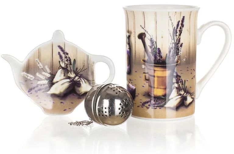 Čajová sada Lavender 3 diely, BANQUET