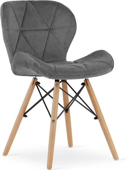 Zamatové kreslo LAGO - zelené Farba: Šedá