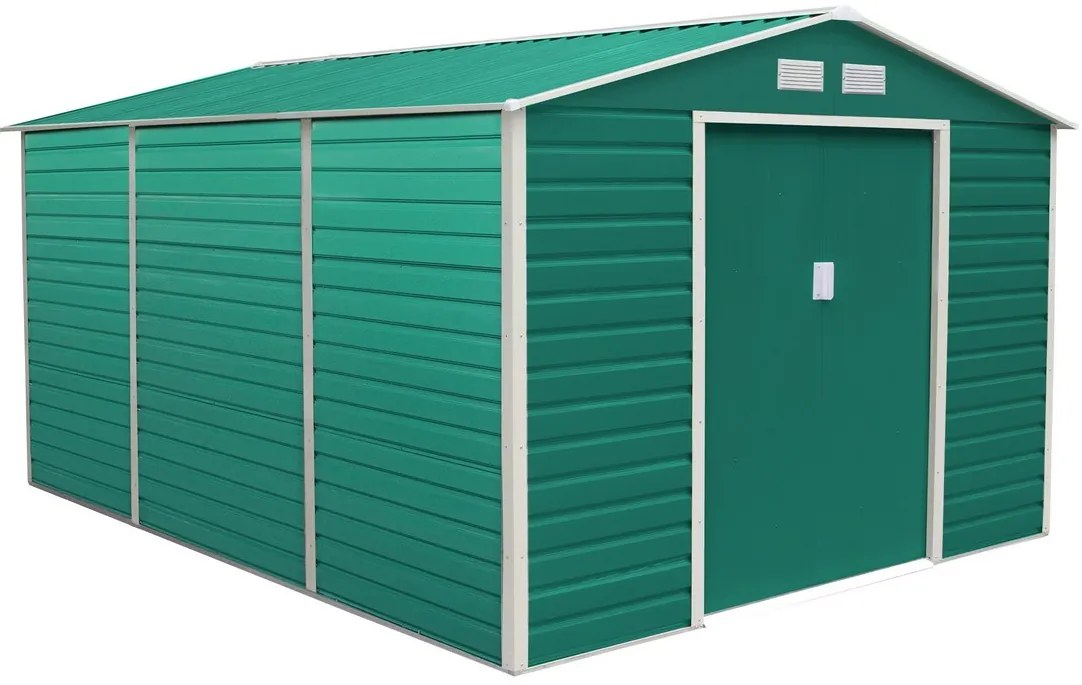 Záhradný domček G21 GAH 1300 - 340 x 382 cm, zelený 63900586