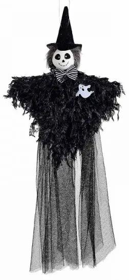 Veľký závesný duch – čierny 48 cm