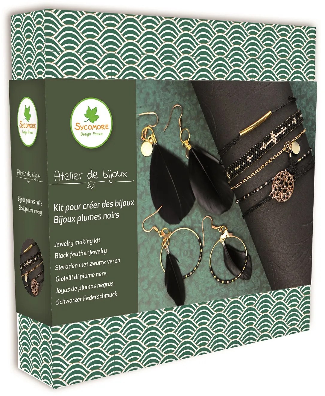 Výroba šperkov – bižutéria s čiernymi pierkami