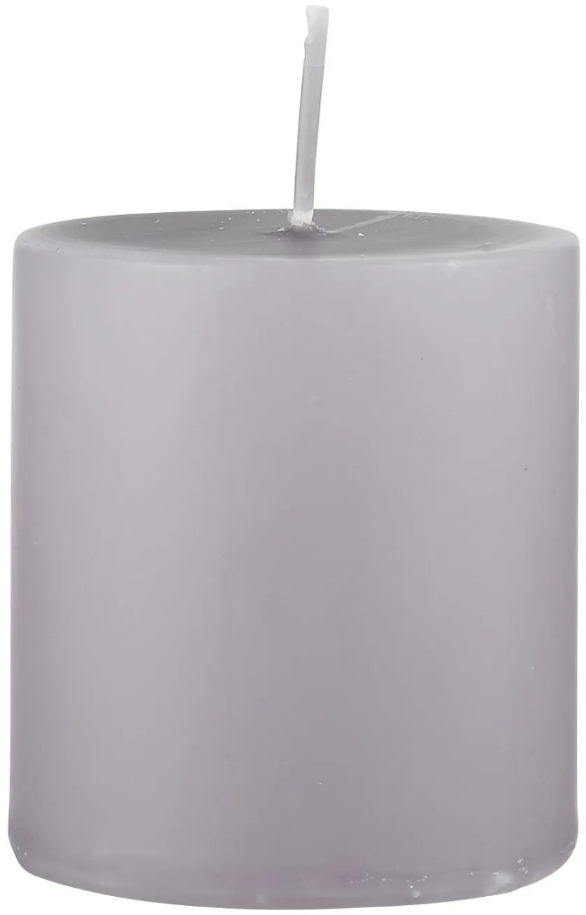 IB Laursen Fialová stĺpová sviečka DUSTY LILAC 7cm