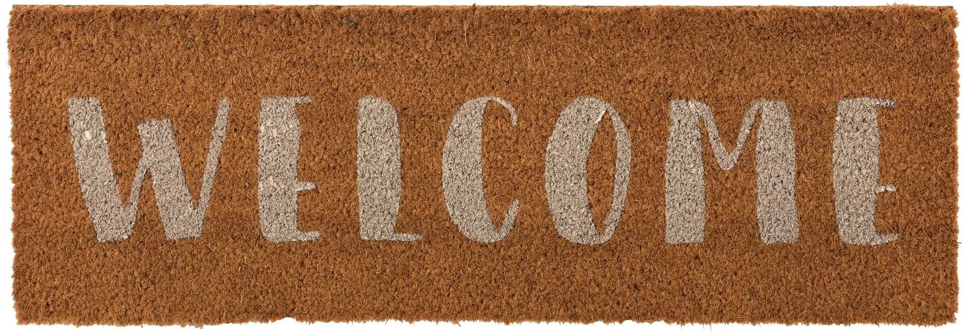 Rohožka z kokosových vlákien Welcome - 75*25*2 cm