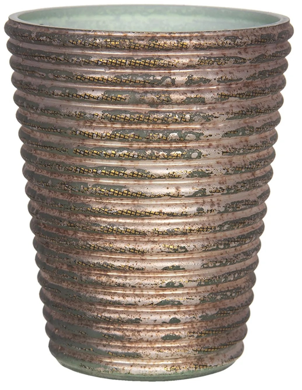 Sklenený svietnik na čajovú sviečku Mirla - Ø 11*9 cm