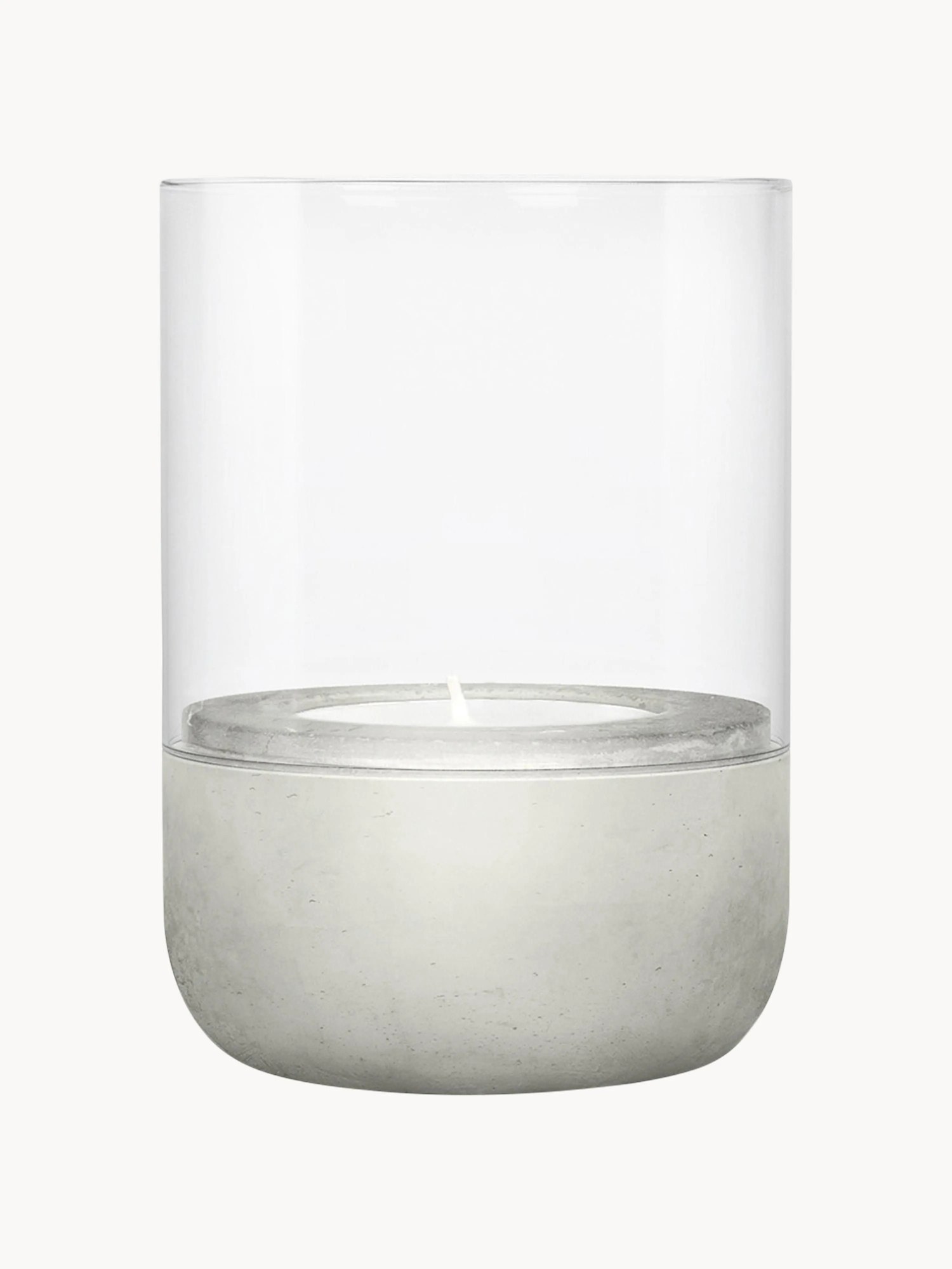 Betónové svietniky na čajové sviečky Calma, 2 ks