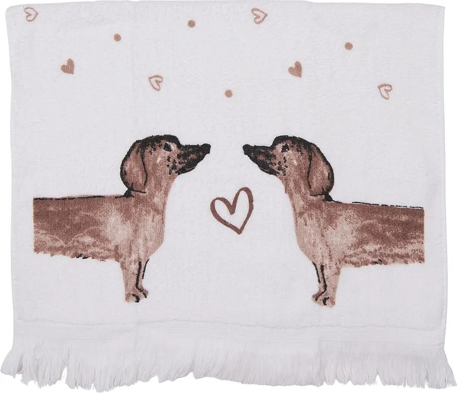 Kuchynský froté uterák s jazvečíkmi Dachshund Love - 40x66 cm