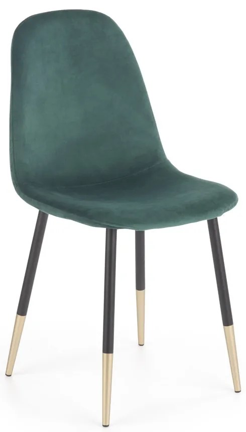 Jedálenská stolička Noela, zelená / čierna