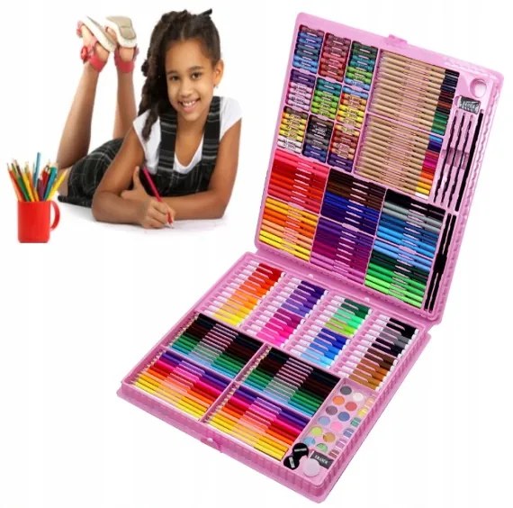 ISO 8643 Sada maľovanie Bellacio ArtCollection 288ks ružová