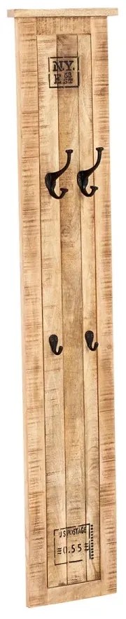 furniture-nabytek.cz - Masívny nástenný panel Pune Mango, lakovaný, hnedý