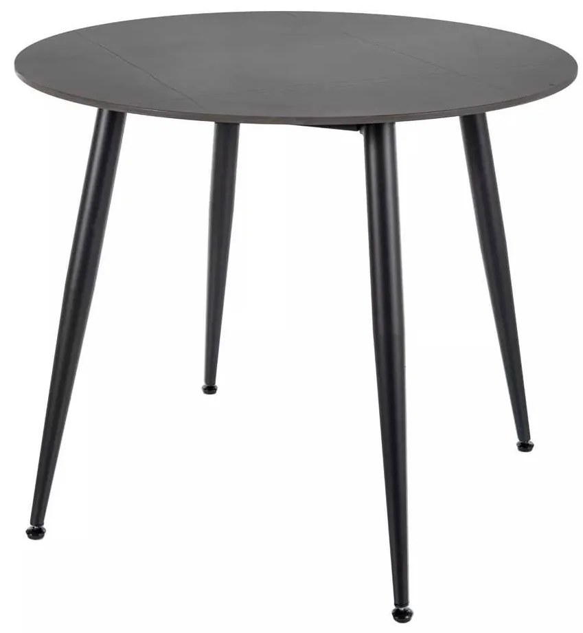 Jedálenský stôl Rion - priemer 90 cm, čierna