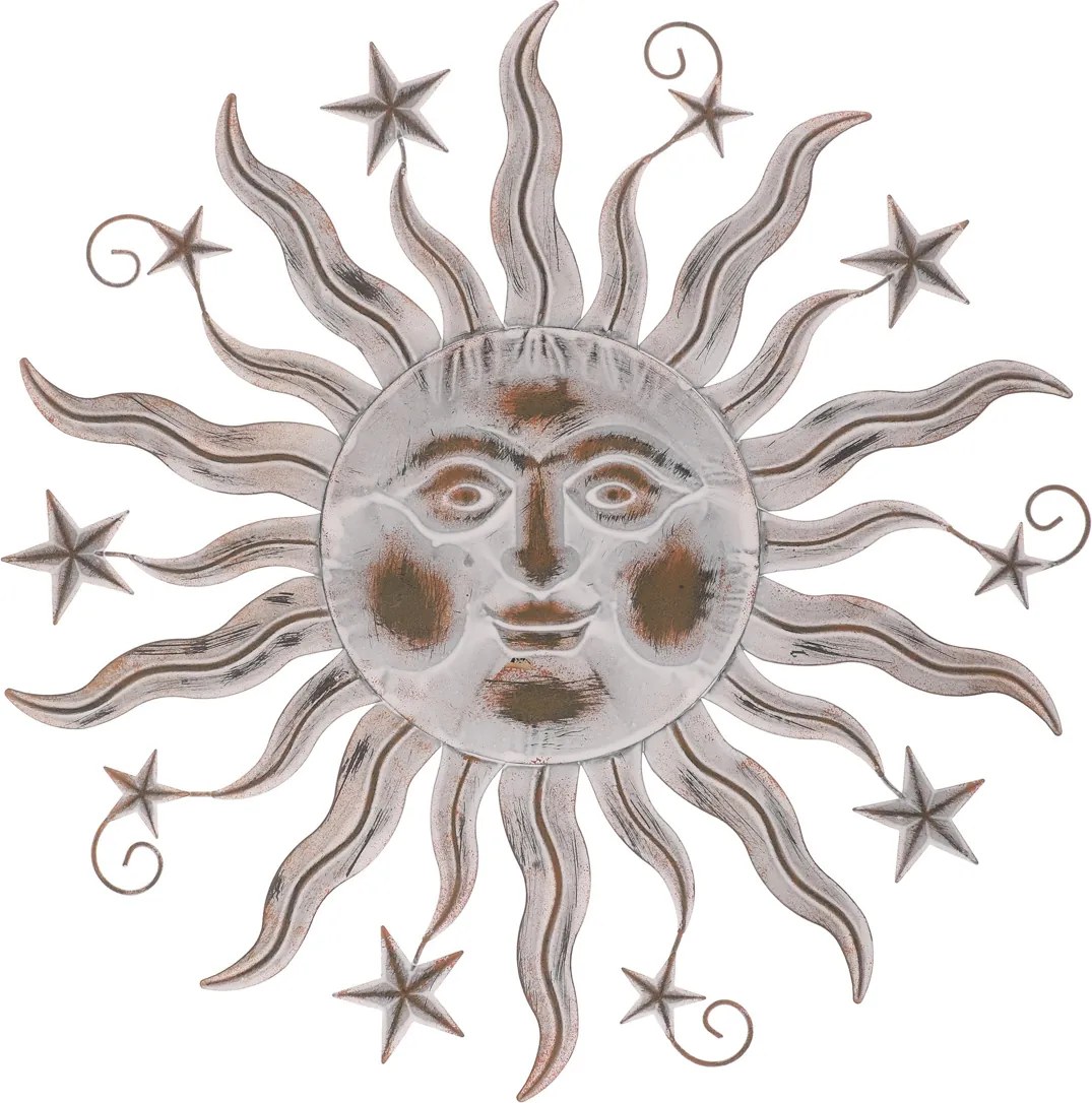 Kovová dekorácia slnko 50 cm
