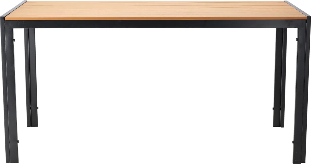 CH Záhradný oceľový stôl Polywood- čierna