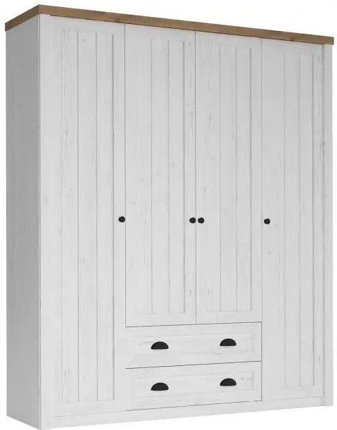 Šatník Provence S4D, sosna andersen/lefkas ciemny