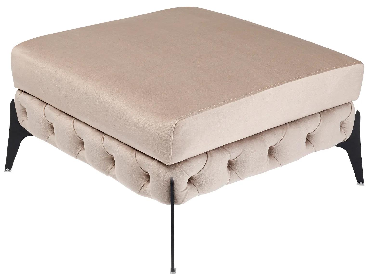 Bellissima Velvet taburetka sivo-hnedá