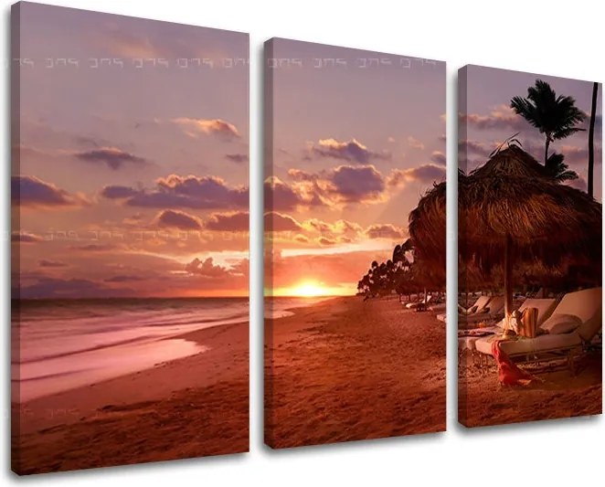 Obraz na stenu 3 dielny ZÁPAD SLNKA ZS003E30