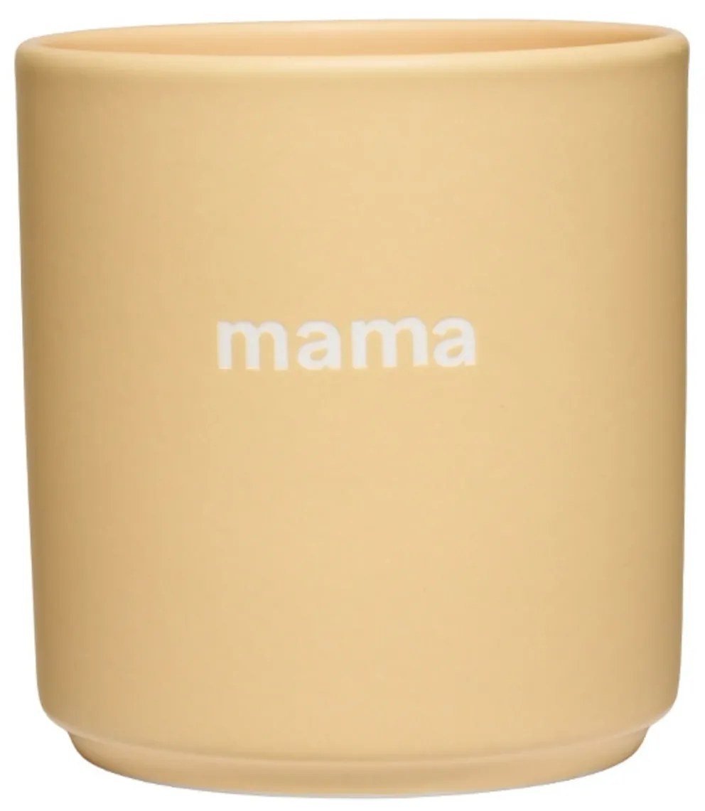 DESIGN LETTERS Porcelánový hrnček Yellow Mama 300 ml