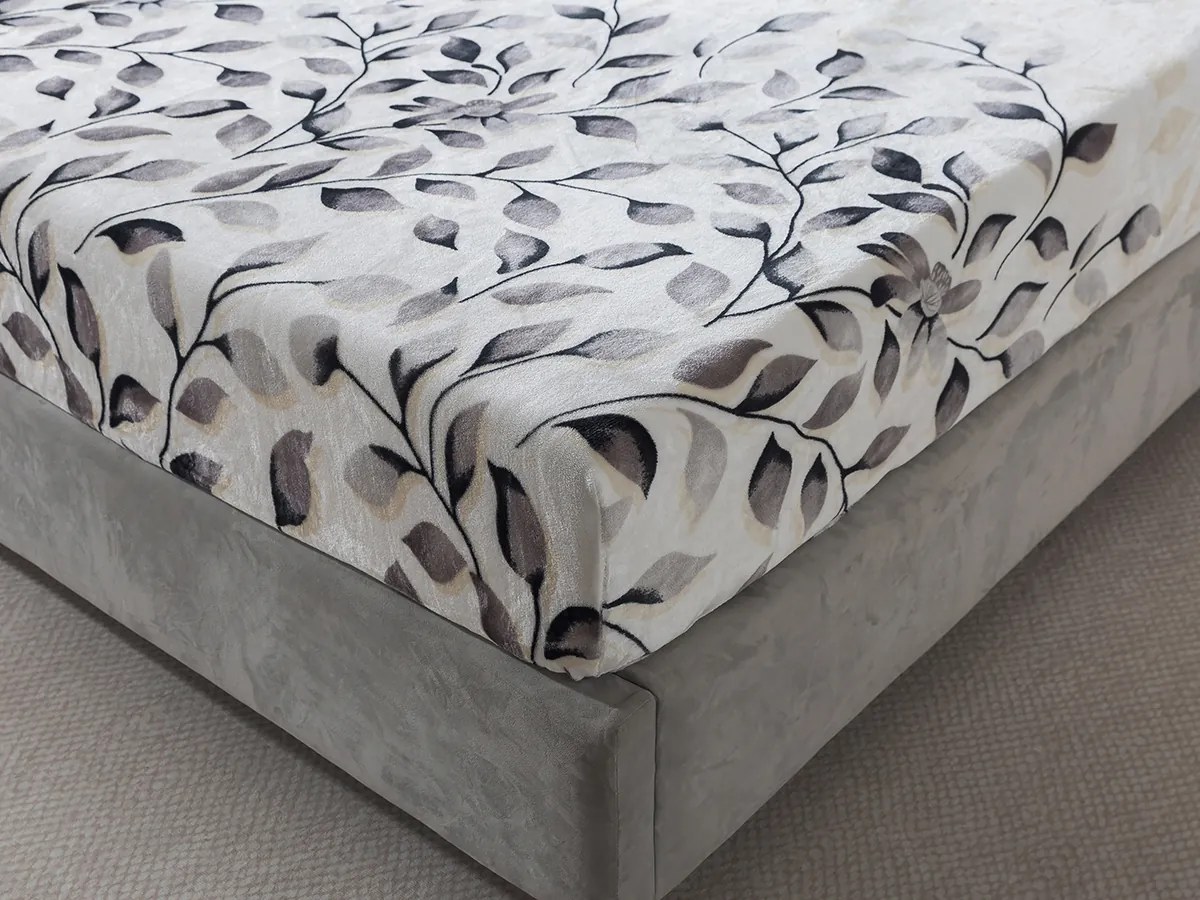 XPOSE® Mikroplyšová plachta IVANKA Exclusive - sivá 90x200 cm