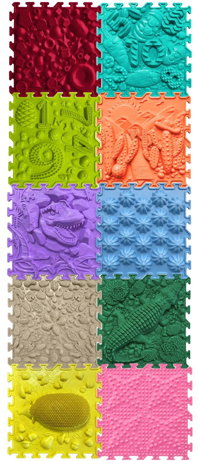 OrtoNature Masážne ortopedické podložky súprava 10 ks - mix II