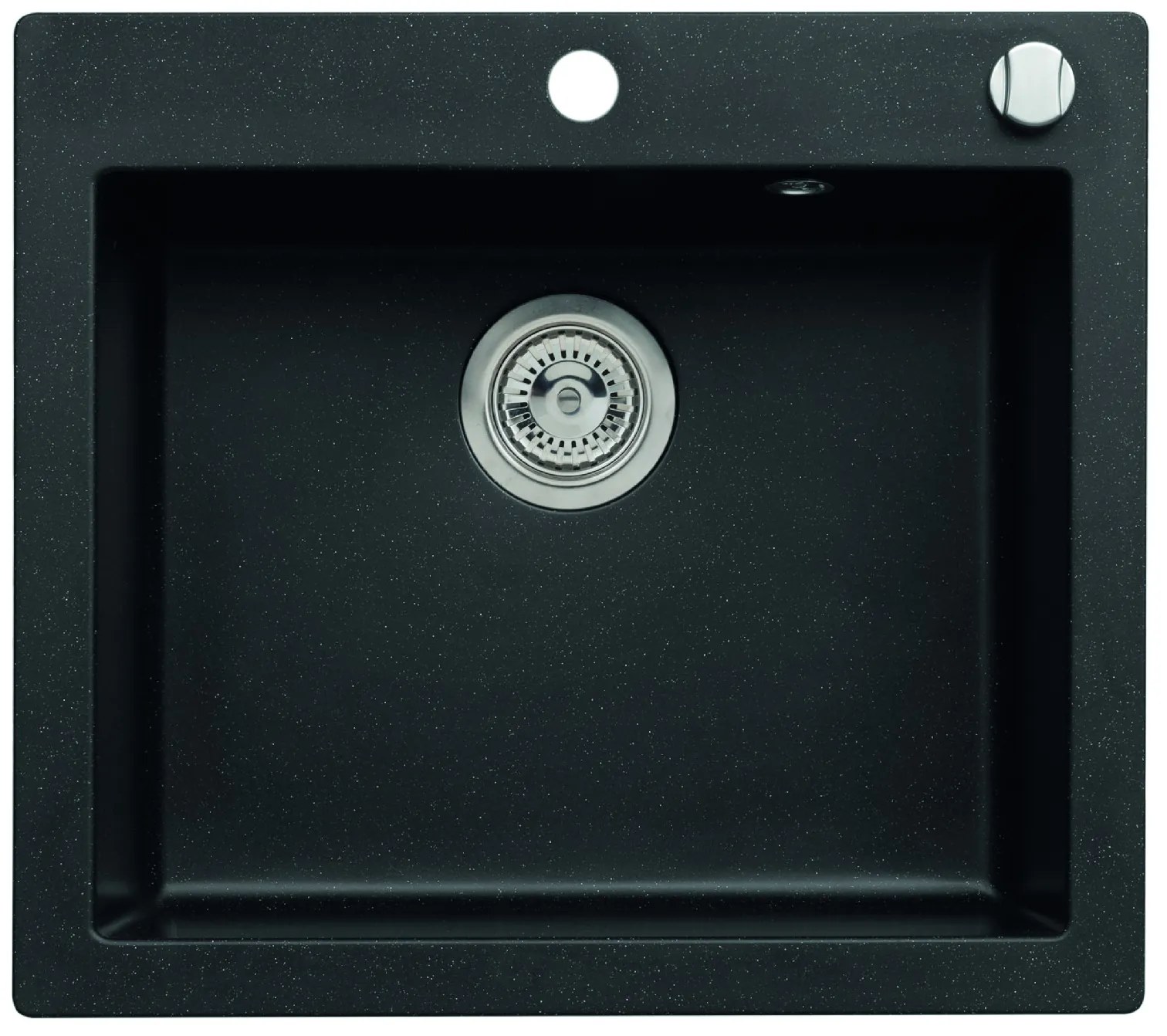 ALVEUS CZ CORTINA 160 - 91-černá (570x500mm)+sifon pop-up