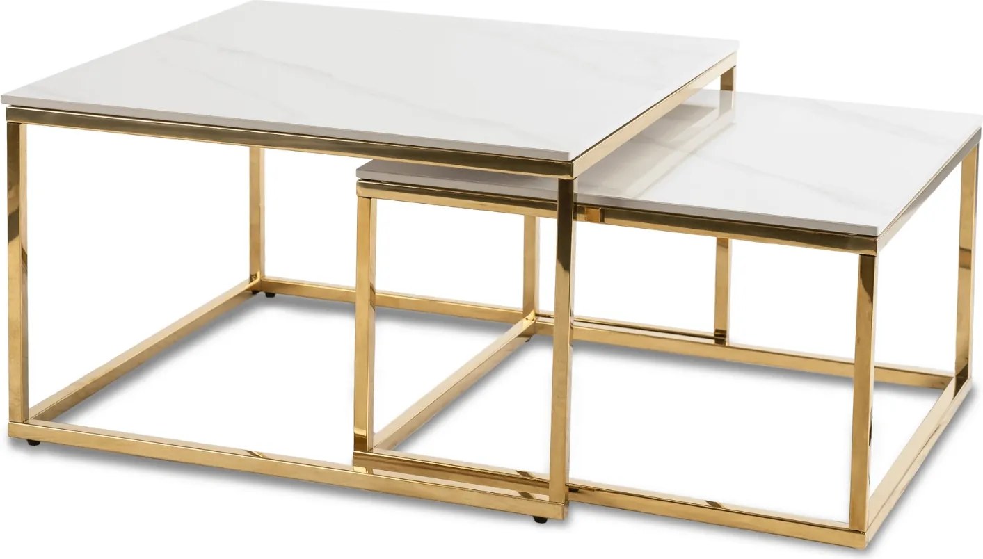 PROXIMA.store - Set konferenčných stolíkov TENOR FARBA: biela