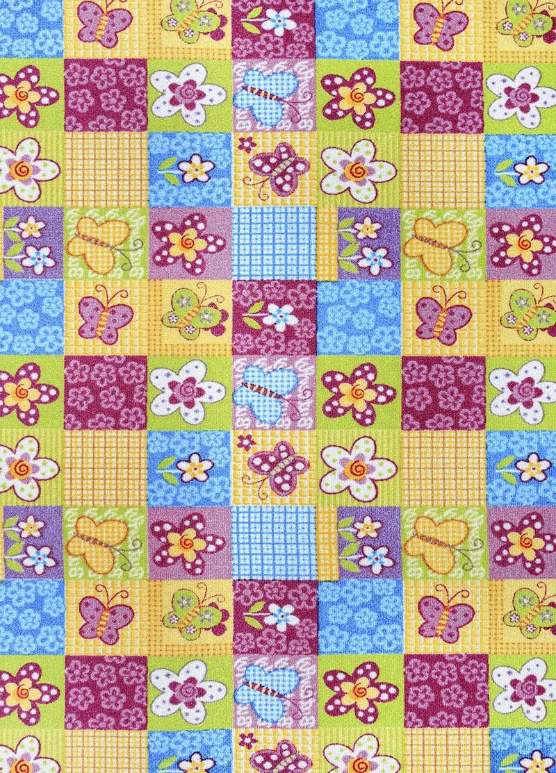 Koberce Breno Metrážny koberec BUTTERFLY 57, šíře role 300 cm, ružová, viacfarebná