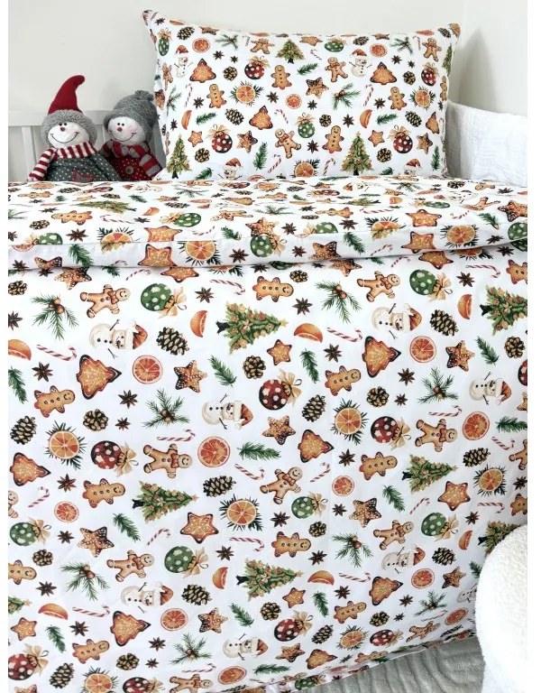 INTERMEDIC SK Detské vianočné obliečky Perníček | Postieľka 90×130/45×65 cm