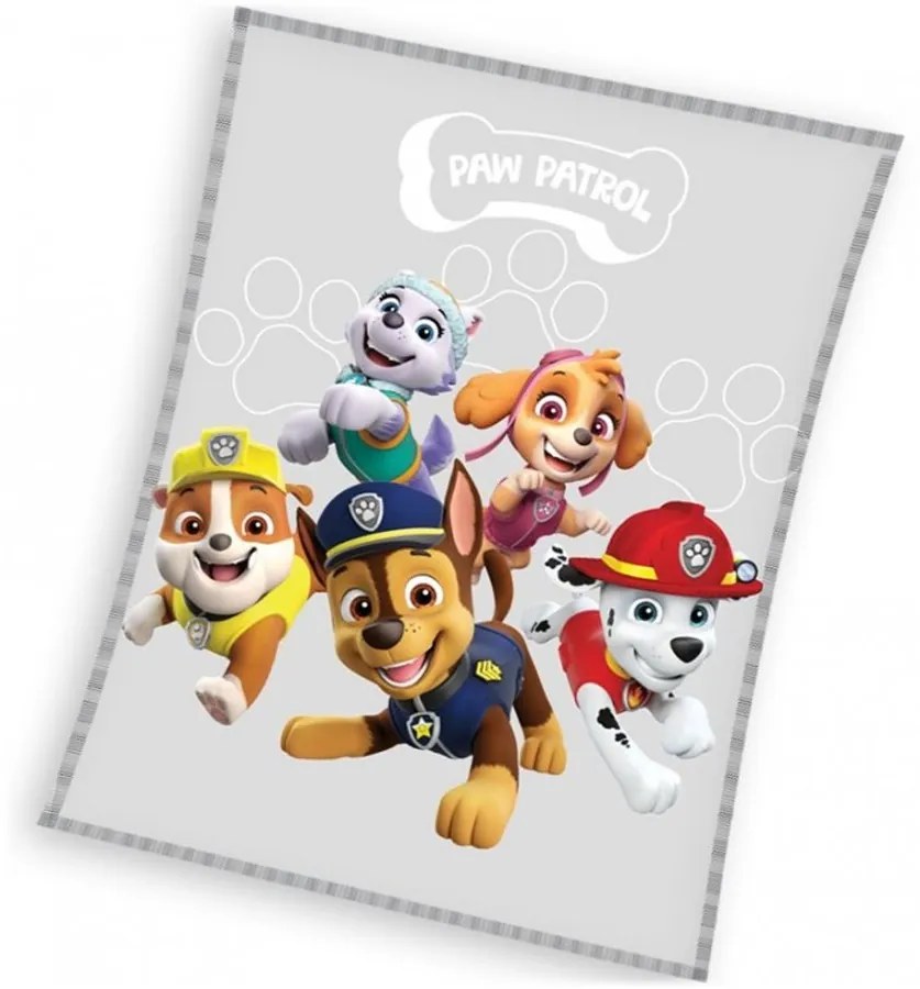 Veľká coral fleece deka Tlapková patrola - Paw Patrol - motív Priatelia - 150 x 200 cm