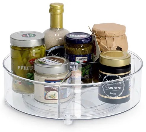 Otočný organizér s priehradkami, Zeller COMPACTA pr. 27 x 9 cm