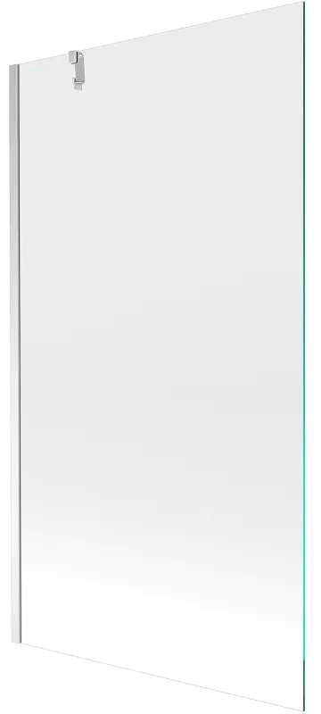 Mexen Next, vaňová zástena 1-krídlová 90 x 150 cm, fixné krídlo, 6 mm číre sklo, chrómový profil, 895-090-000-00-00-01
