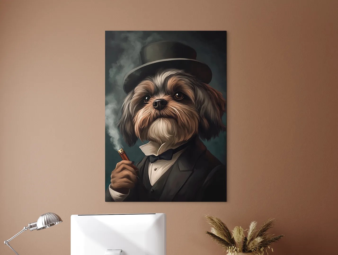 drevko | Obraz Pán Shih Tzu v klobúku