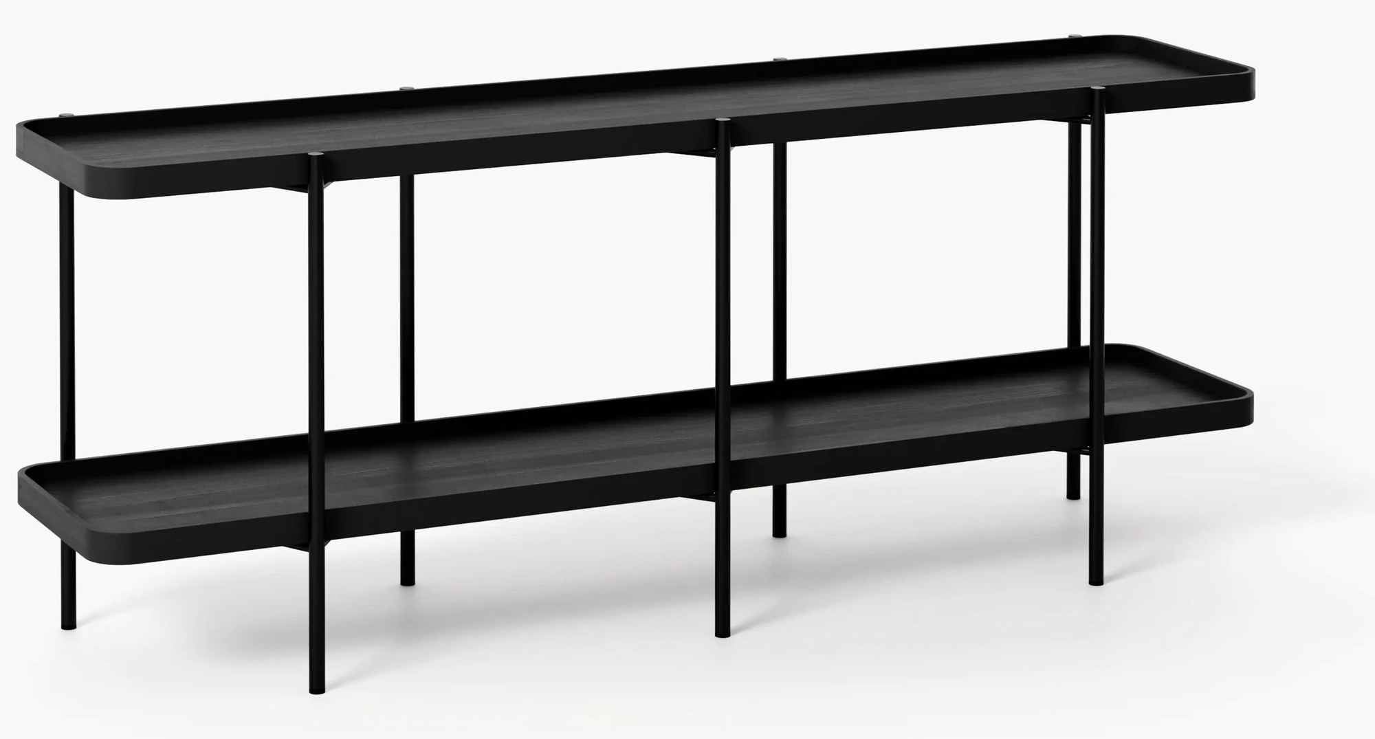 Nízky drevený regál Renee