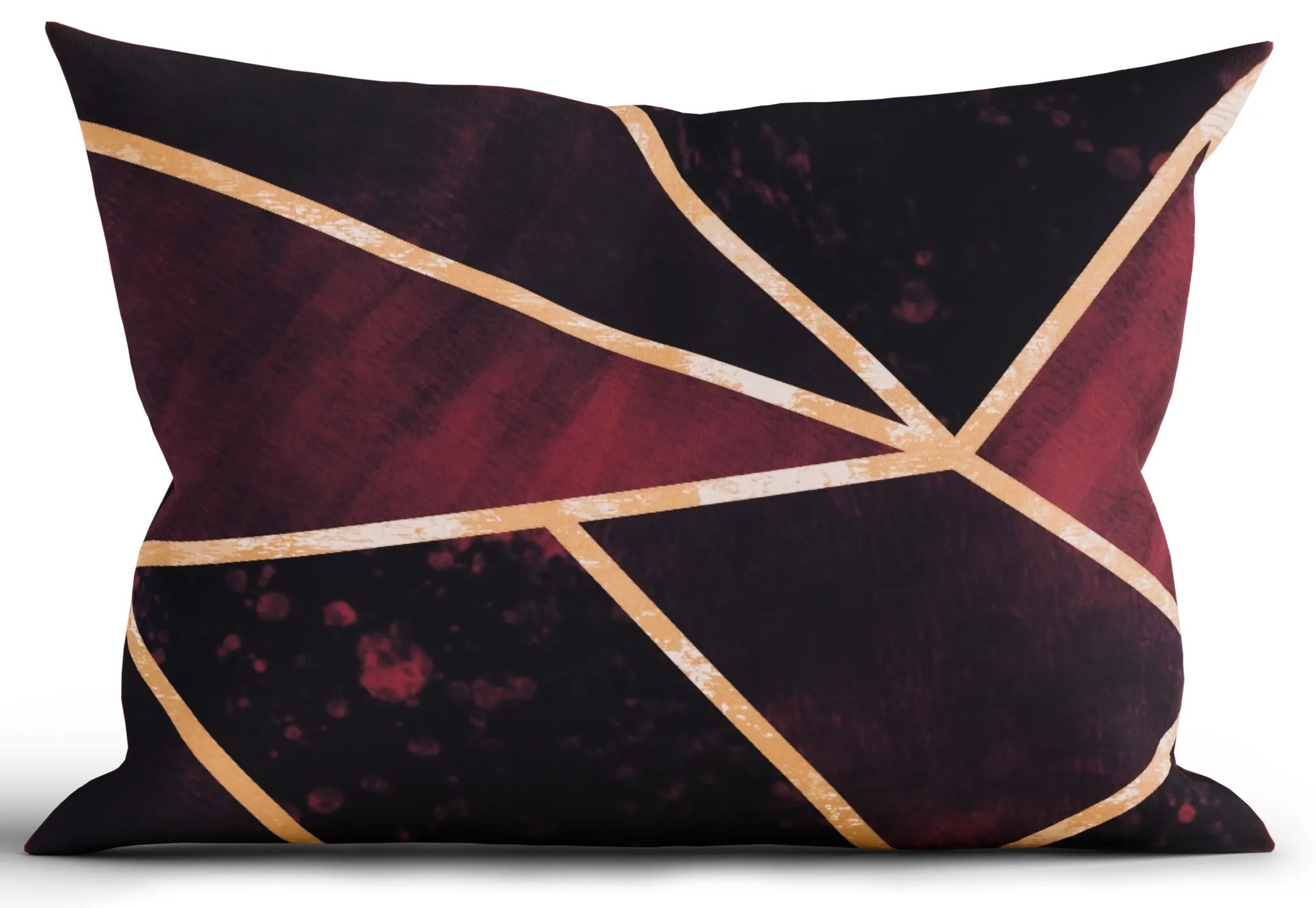 Bavlnená obliečka na vankúš Renforcé 50 x 70 cm - Marco vínové