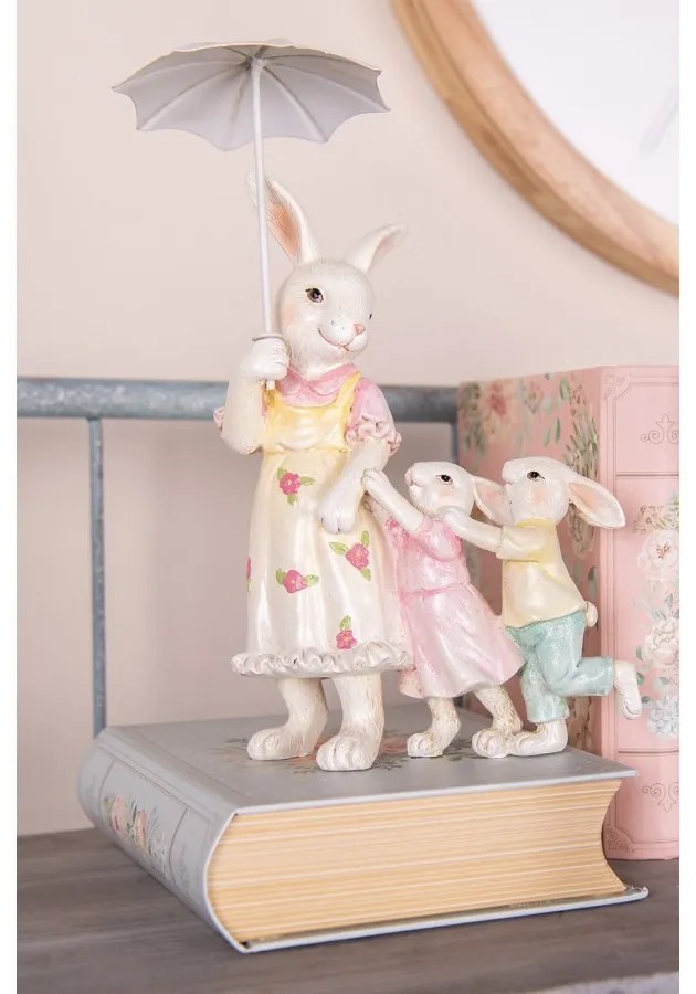 Modrý úložný box s kvetmi v tvare knihy Book Van - 17*14*5 cm