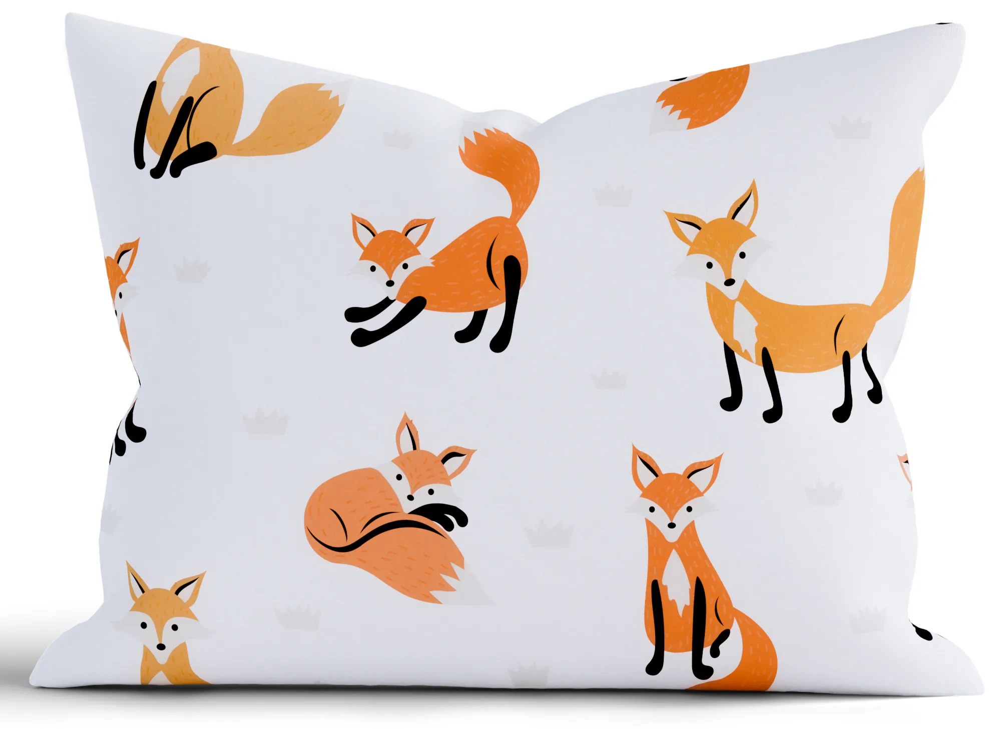 Bavlnená obliečka na vankúš Renforcé 70 x 90 cm - Líšky 02