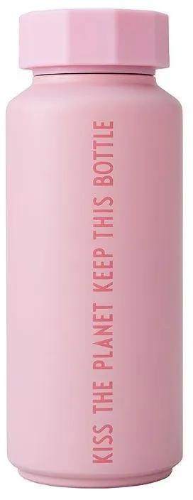 DESIGN LETTERS Dizajnová termoska Pink Kiss The Planet 500 ml