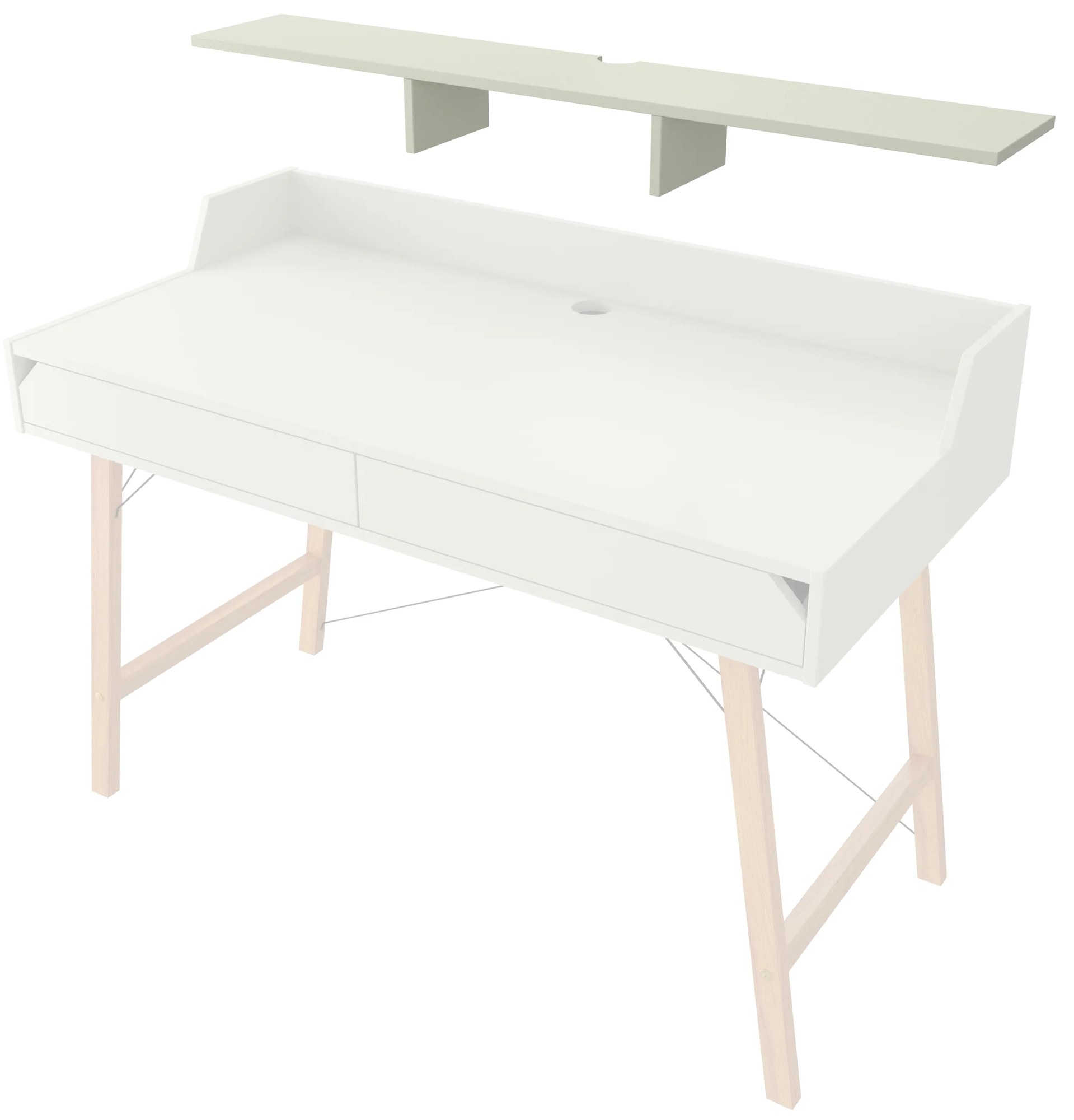 Bellamy Nadstavec na stôl Lotta - zelená