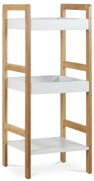 BONTEC Regál, masív, biela, DR-013-3 Farba: Biela