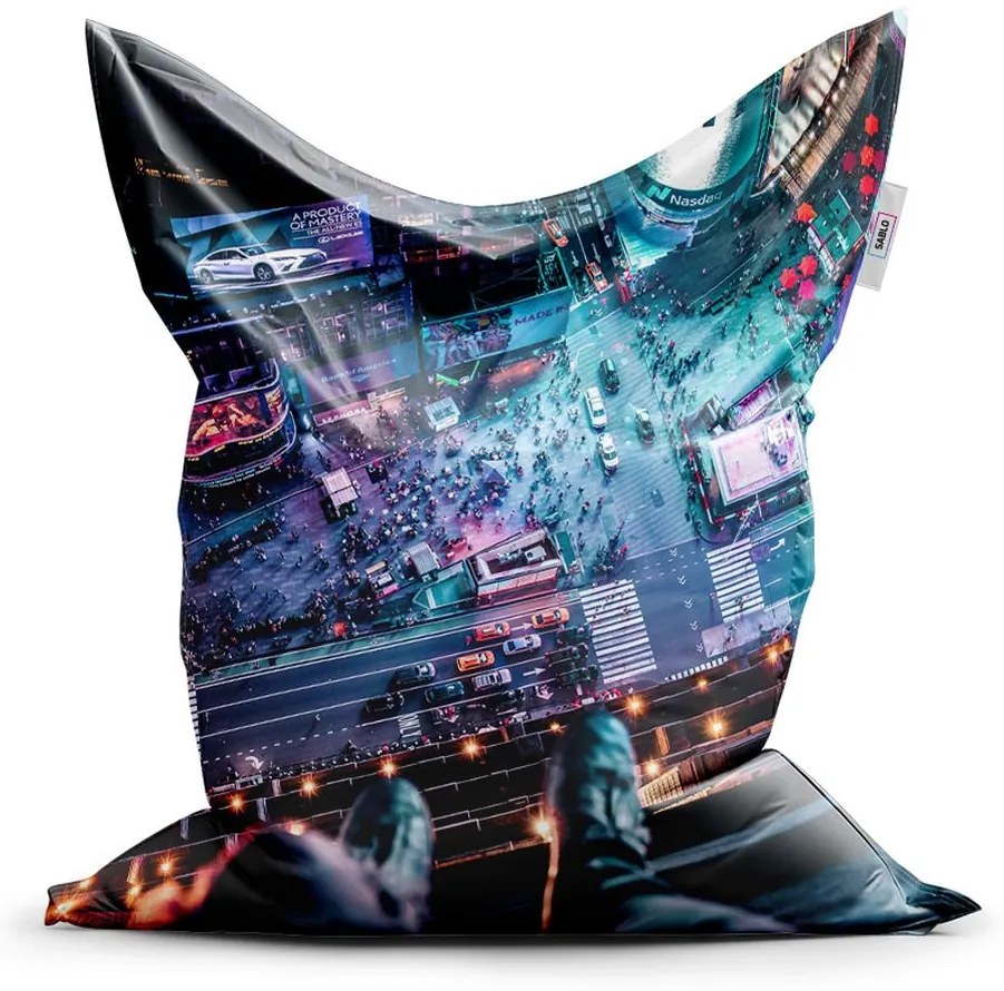 Sedací vak Classic pohľad z výšky - detský, farebná