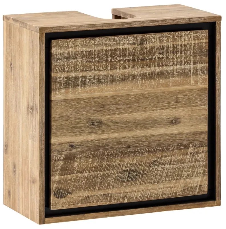 furniture-nabytek.cz - Masívna skrinka pod drez Jolo z akácie, lakovaná, hnedá