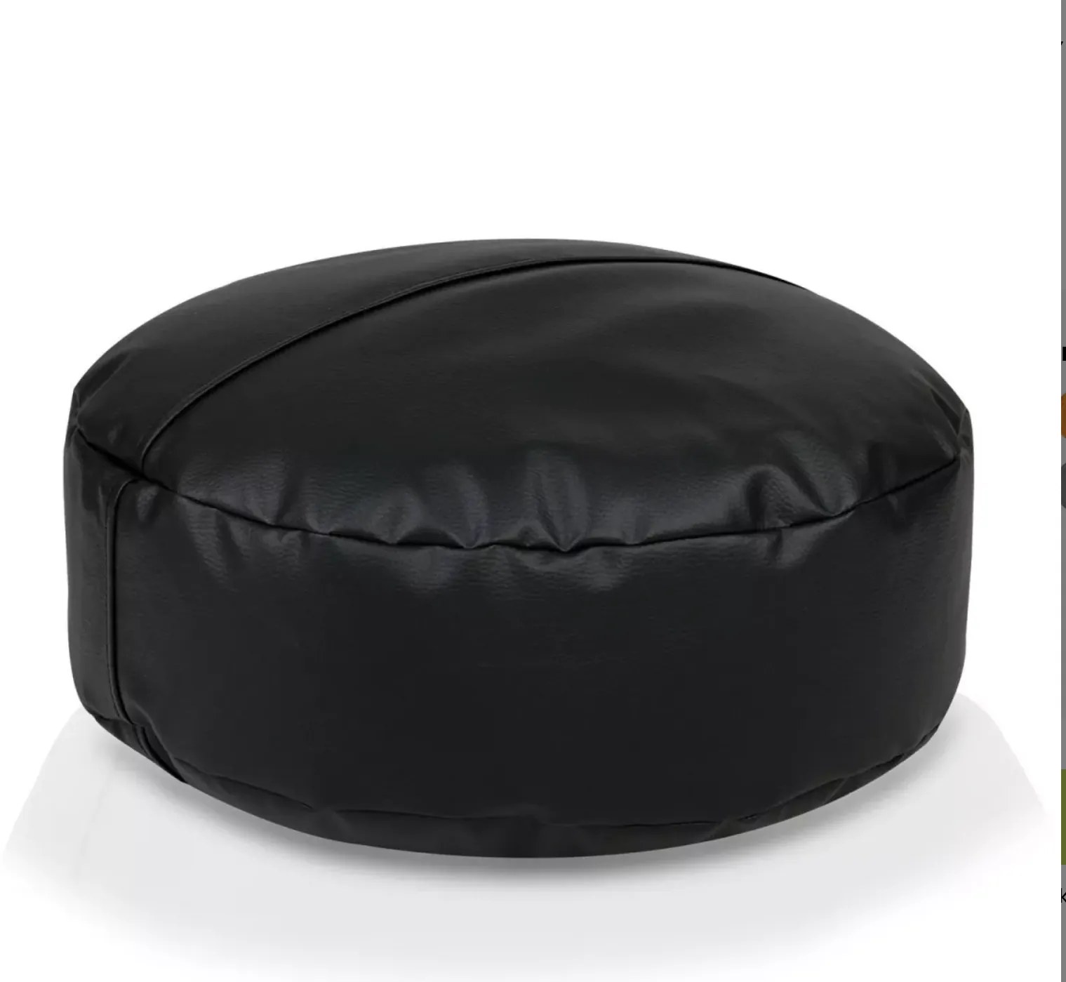 INTERMEDIC SK - Sedací vak 47x15 cm z ekokože | podnožka, podsedák, doplnkové sedenie Farba: E14 - Čierna (Ekokoža)