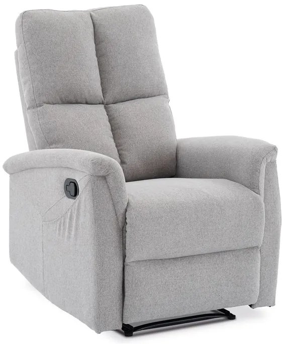 BONTEC Polohovacie kreslo, hnedá, látka, TV-916 BR2 Farba: Šedá