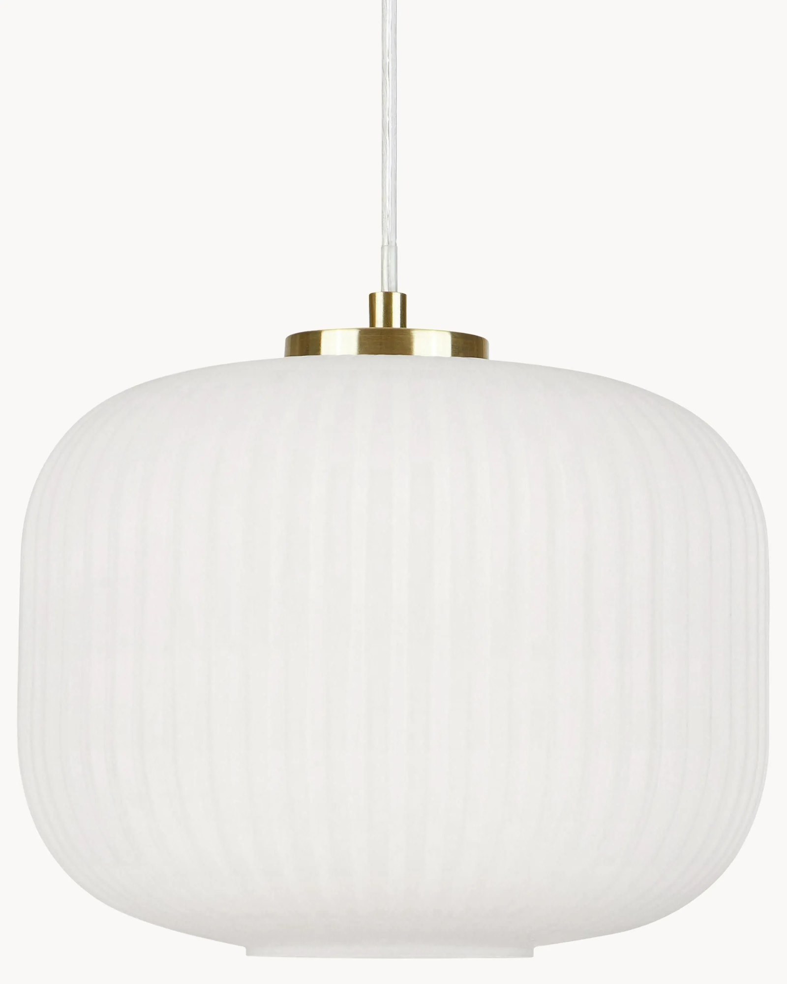 Malé závesné svietidlo so skleneným tienidlom Sober